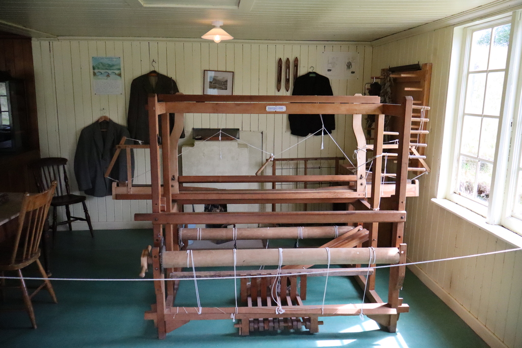 Loom inside Craigdhu Tweed Cottage Highland Folk Museum Newtonmore