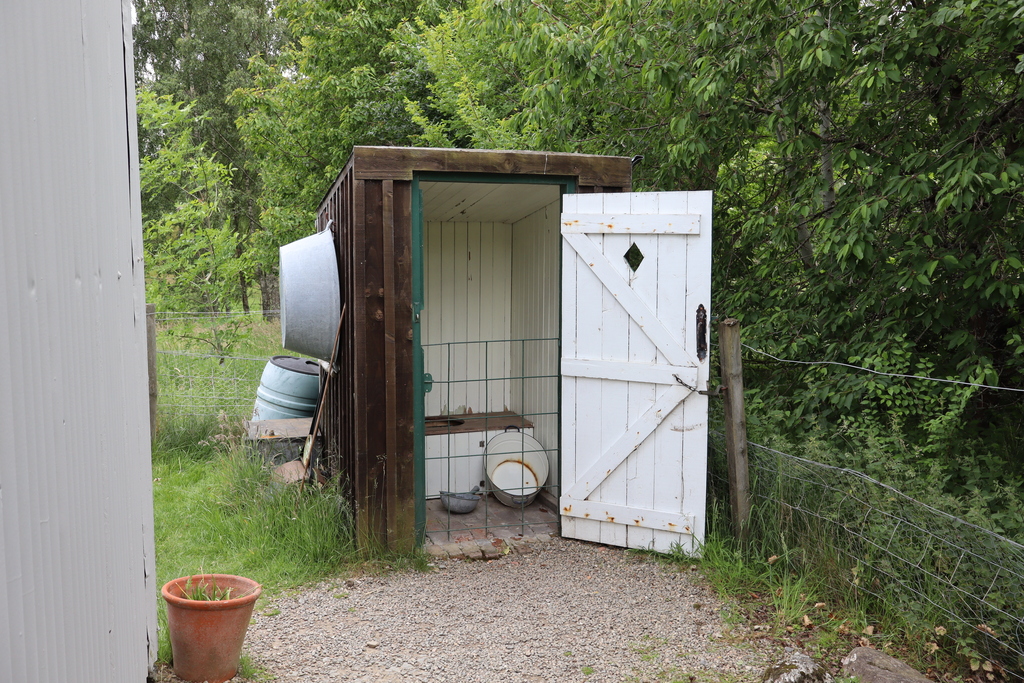 Outhouse at Highland Folk Museum