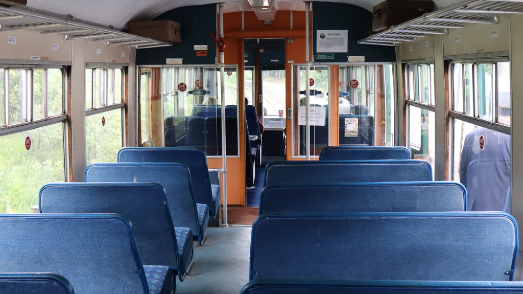 Carriage interior, Keith and Dufftown Railway