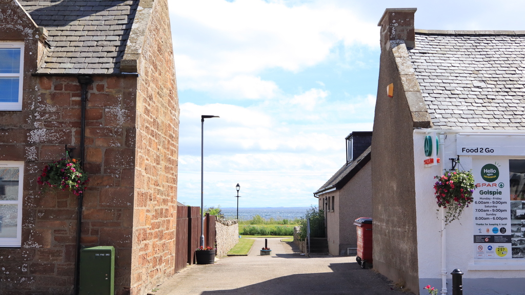 Sea view from Golspie Main Street