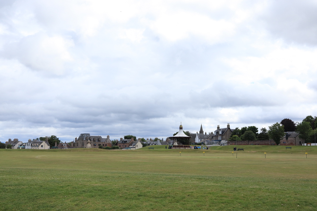 The Links cricket pitch and bandstand in Nairn