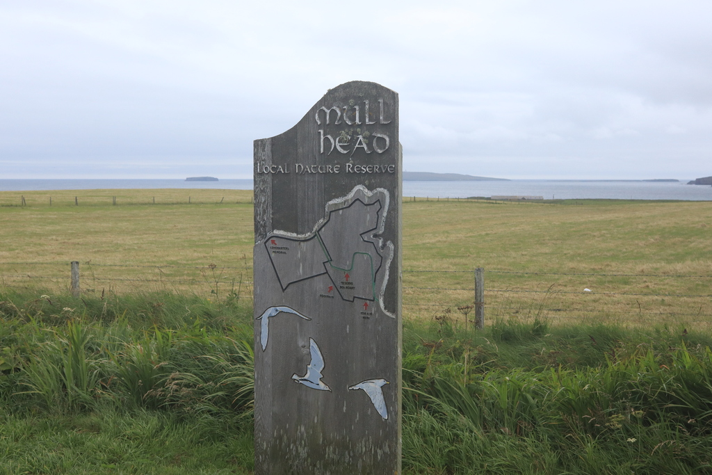 Mull Head Local Nature Reserve entrance sign
