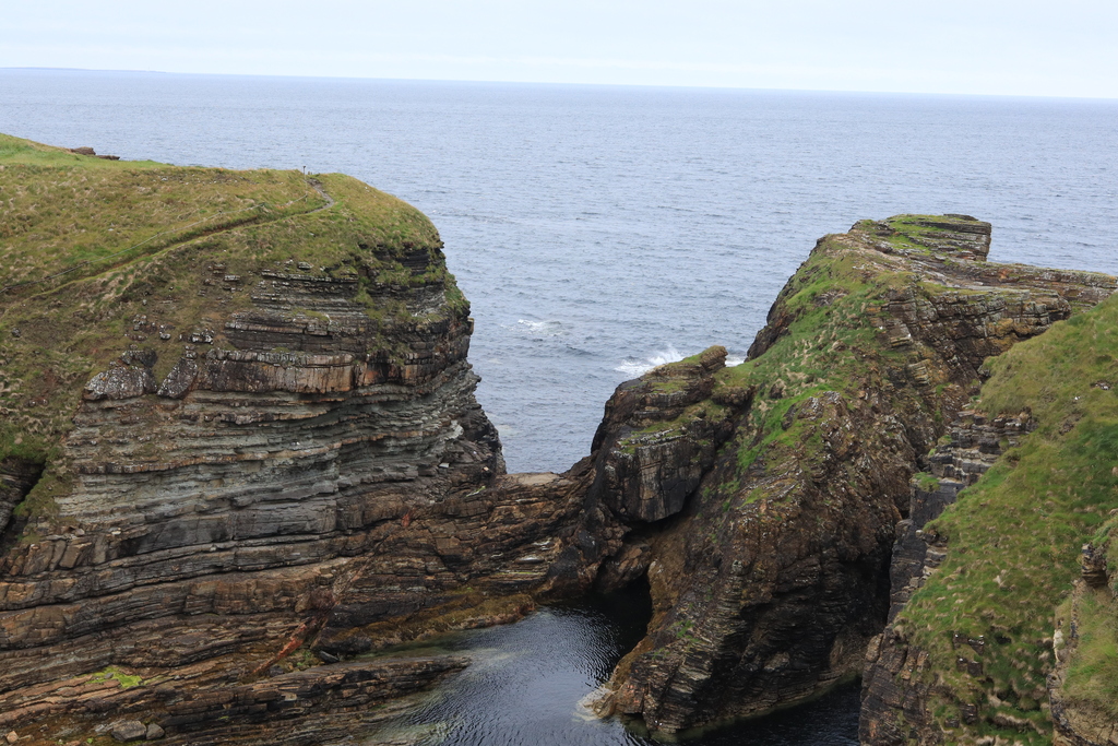 Cliff path at Mull Head Local Nature Reserve Orkney