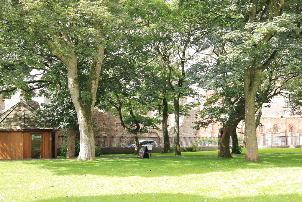Bishop's Palace from the grounds of Ear's Palace Kirkwall