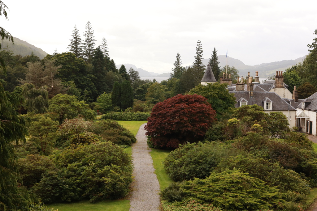 Attadale Gardens and House from viewpoint