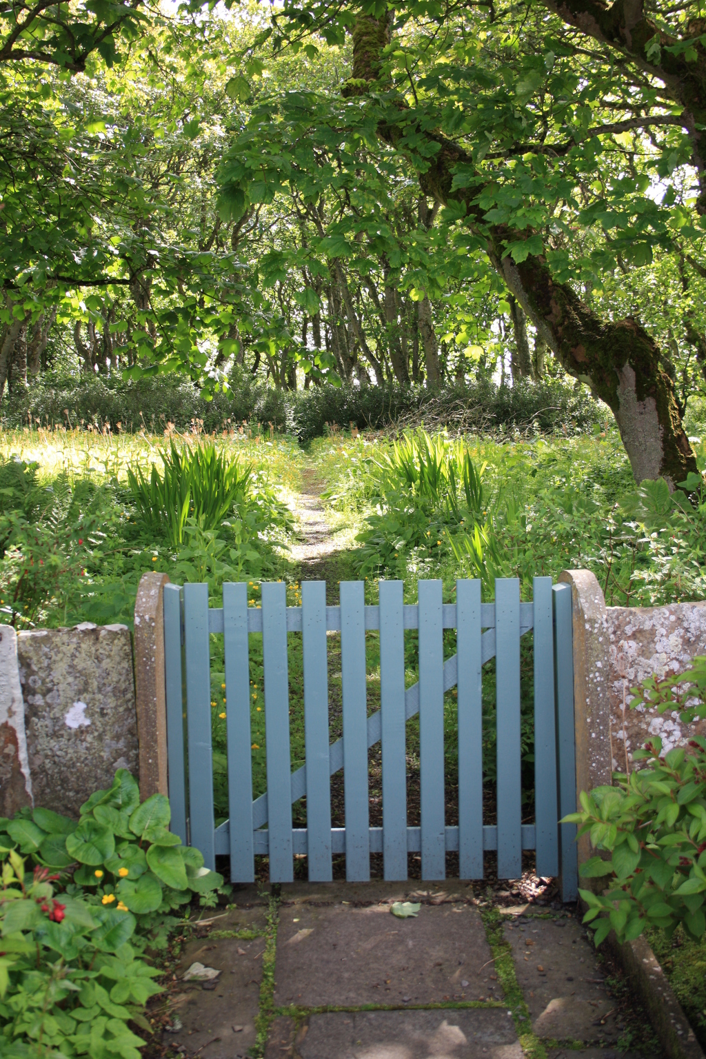 Wooden gate in grounds of Castle of Mey