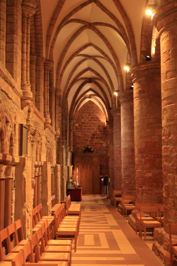 Romanesque architecture at St Magnus Cathedral Kirkwall