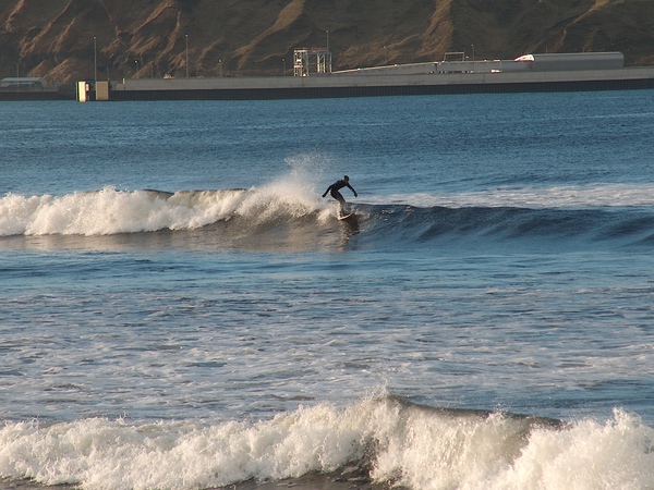 Surfer at Thurso Beach