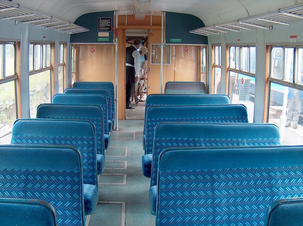 Carriage interior, Keith and Dufftown Railway
